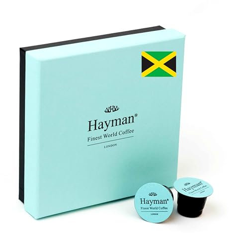 Hayman, 100% Blue Mountain Coffee From Jamaica, Medium Roast, 20 Specialty Coffee Pods | Espresso Capsules Compatible With Nespresso Original Line Machines