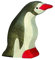 Holztiger Pinguin, klein, Kopf nach vorn, 80213