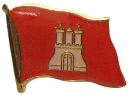 Pin Anstecker Flagge Fahne Hamburg Stadtflagge Flaggenpin Badge Button Flaggen Clip Anstecknadel