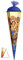 Schultüte - Indianer - 50 cm - mit Tüllabschluß - Zuckertüte Roth - für Mädchen & Jungen - Western Indianerfedern Cowboy Häuptling