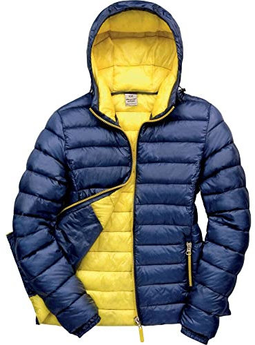 Result Women's R194F Urban Snow Bird Hooded Jacket - Navy/Yellow, Large/Size 14