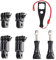 HSU Adjust Extension Arm Mount for GoPro, Same Direction Straight Joints Mount for Hero 13/12/11/10/9/8/7/6/5/4/3 and Other Action Cameras