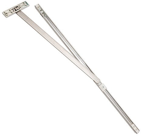 2 x 500mm Stainless Steel Restrictor Door Stay with Adjustable Friction pad - Holds Open at 135°