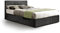 Ottoman Double Storage Bed Upholstered in Faux Leather, 4ft 6, Black
