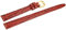 Excellanc -Uhrenarmband Ersatz Echt Leder Stegbreite 10-12 mm Dornschließe (Stegbreite: 10 mm, rot)