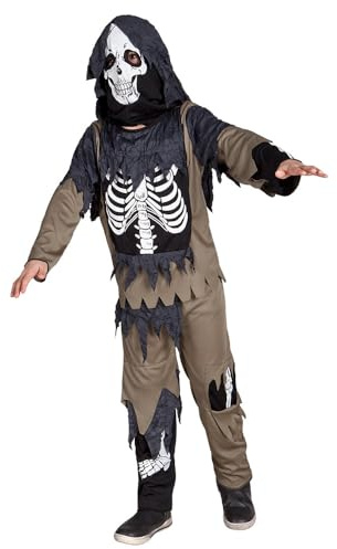Boland - Kinderkostüm Zombie Skeleton | 3-teiliges Set, Kostüm für Kinder, Halloween, Karneval und Mottoparty, Skelett