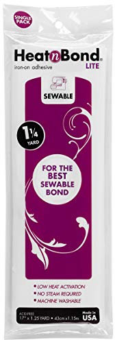 heatnbond Therm-o-Web - Adesivo trasferibile Versatile per Cucitura a Caldo, 110 x 43 cm