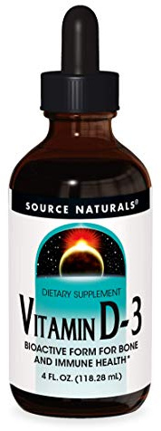 Source Naturals Vitamin D-3 Liquid Drops 2000 iu Supports Bone & Immune Health - 4 Fluid oz
