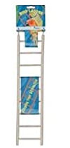 Happy Pet Wooden Bird Ladder - 9 Steps for Climbing & Perching - Durable Wooden Design for Small Birds