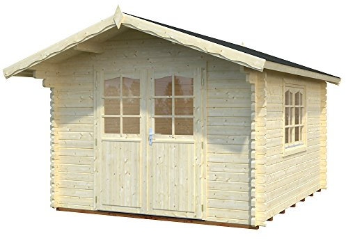 Palmako Blockbohlenhaus Sally 10,2 44 mm natur