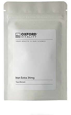 Iron 34mg Tablets | Ferrous Fumarate Iron Supplement | Food Supplement | Oxford Vitality | 240 Tablets