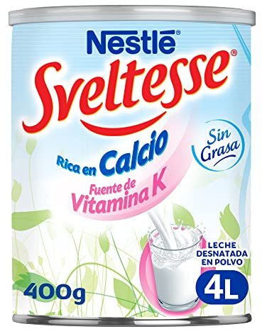 Nestlé Sveltesse Leche Desnatada en Polvo, 400g
