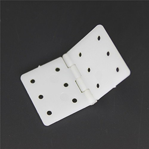 Hobbypark 16x28 mm 0.63 x1.1'' Pinned Nylon Hinges RC Airplane Plane Parts Replacement (Pack of 20)