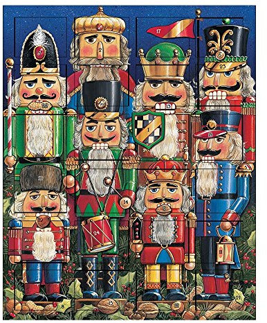 Byers' Choice Nussknacker Advent AC13B aus der Adventskalender-Kollektion