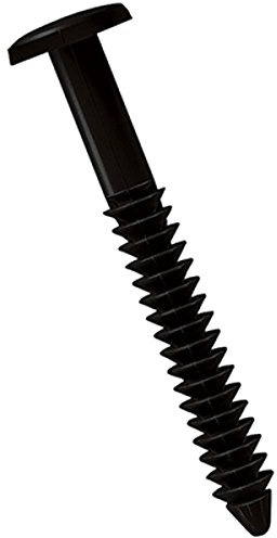 Ekena Millwork LVSL0012BL 3 Lifetime Vinyl Shutter-Lok's, Black (12/Bag), Count