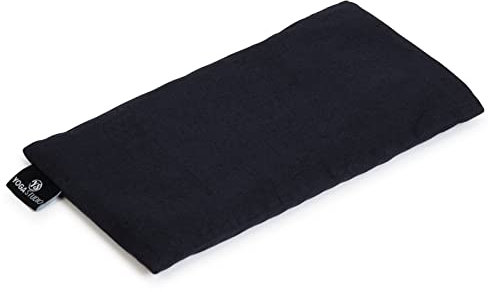 Yoga Studio, cuscino per occhi con semi di lino e lavanda organica francese, Navy Blue, 23cm x 12/13cm