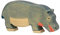 Holztiger Nilpferd, fressend, 80161