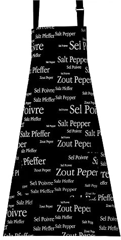 Küchenschürze Sel & Poivre 80 X 85 schwarz 80 x 85 cm Winkler