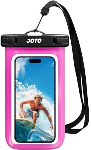JOTO Wasserdicht Handyhülle,Unterwasser Hülle IPX8 Waterproof Handytasche für 6.9 iPhone 15 14 13 12 11 Pro Max/Samsung Galaxy S24 S23 Ultra S22 A54 Weiteren bis 7 Zoll- Rosa