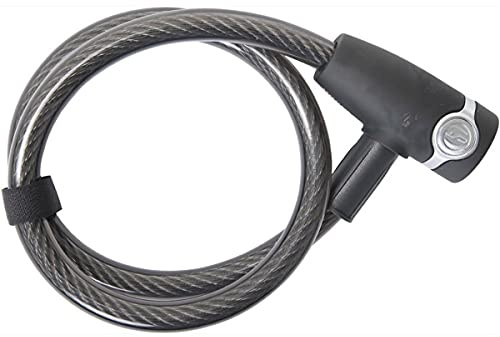 Diverse CONTEC Kabelschloss EcoLoc SB-verpackt, 85cm lang Hochflexibles Stahlkabel mit strapazierfähiger Vinylbeschichtung, Ø 15mm, Sicherheitsstufe: 5