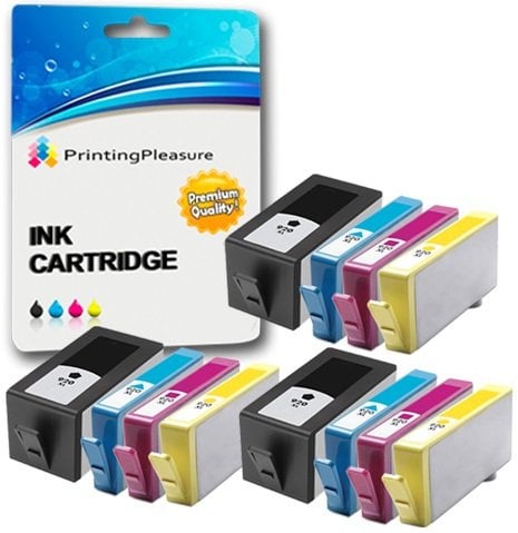 Printing Pleasure 12 XL Druckerpatronen für HP Officejet 6000, 6500, 6500A, 7000, 7500, 7500A | Ersatz für HP 920XL mit Chip