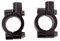 ICTRONIX Paar Universal 10mm Motorrad Spiegel Halter Für 25mm Lenker Schwarz