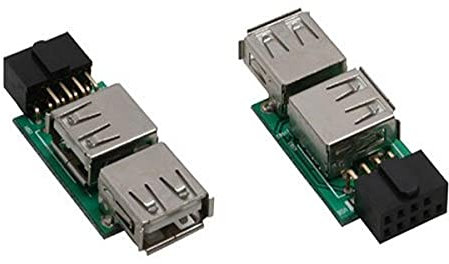 InLine 33440I USB 2.0 Adapter, 2x Buchse A auf Pfostenanschluss