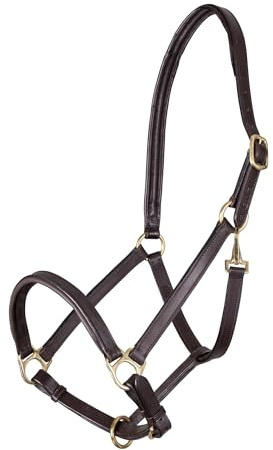 Shires Ragley Lined Leather Headcollar Small Pony Black