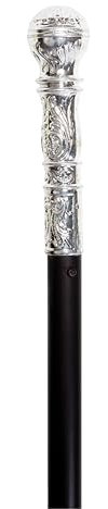 P'TIT CLOWN - Gehstock mit verziertem Knauf - King's Cane - Kostümzubehör König, Marquis, Prinz - Karneval, Mottopartys, Halloween, Mittelalter, Cosplay, Neujahr - 92 cm