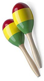 WOOD MARACAS OVAL 29CM REGGAE