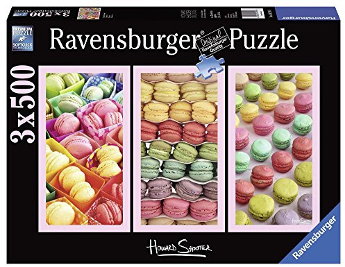 Ravensburger 16291 Howard Shooter: Macarons, 3 x 500 Teile Puzzle