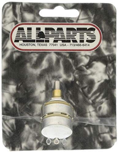 Allparts EP-4586-000 Stacked Potentiometer (Poti mit 2 Ebenen, 500/500KOhm