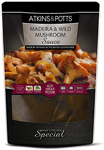 Atkins & Potts Madeira and Wild Mushroom Finishing Sauce, 350 g
