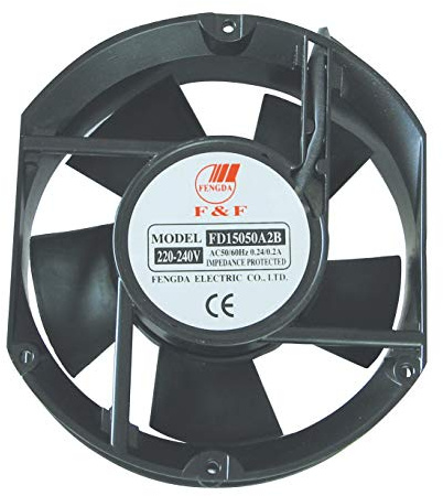 Fan 172 x 150 x 50 mm 230 V, 50 Hz 0,2 A unos 310m ³ / h