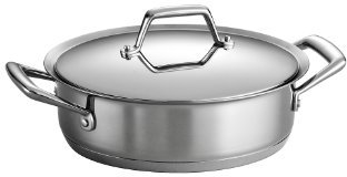 Tramontina Prima 3 Quart 18/10 Stainless Steel Tri-Ply Base Covered Casserole