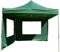 Nexos Profi Faltpavillon Partyzelt Pavillon 3x3 m mit 4 Seitenteilen - hochwertige Ausführung - wasserdichtes Dach mit PVC-Coating - 270 g/m² incl. Tragetasche und Zubehör – Farbe: grün