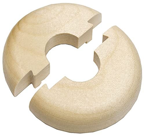 Unbekannt 403441 Heizkörperrosette Massivholz farblos 22/50 mm 1/2”, Holzart: Ahorn lackiert