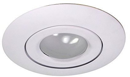 NICOR Lighting 6 inch White Recessed Gimbal Ring Trim, Fits 6 inch Housings (17558WH)