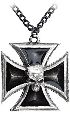 Alchemy Gothic Black Knight's Cross Unisex Halskette Standard