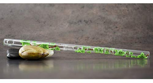 Hall Crystal Flute 11204 - Inline Glass Piccolo in C - Green Ivy