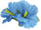 Broche fleur bleue - unique