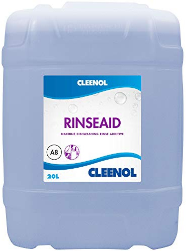 Cleenol 020211RS Rinse Aid, 20 L | Prevents spotting and streaking on glassware and crockery in busy commercial kitchens for a smear-free shine.