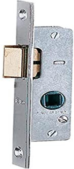 Einsteckschloss Art. 762 nur Schnapper, Rahmen Griff mm 8. Vorderseite aus Chrom.