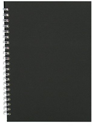 Pink Pig A4 Eco Pig Portrait White Paper Sketchbook - Black