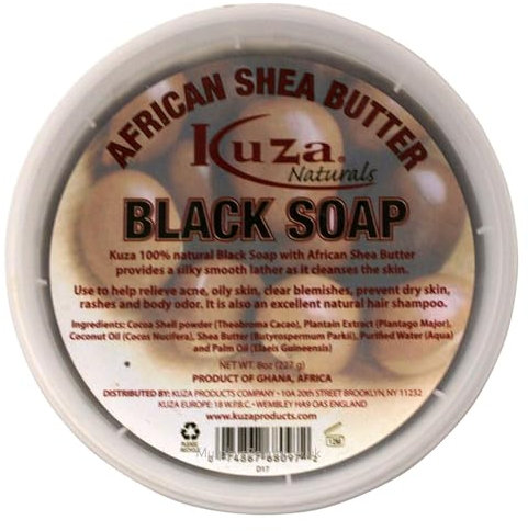 Kuza African Shea Black Soap 8oz