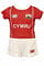 Manav (UK) Welsh Football KIT Baby, Toddler, Wales, Cymru, Flag (18-24) Red