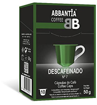 Café décaféiné 120 capsules compatibles avec Nespresso Abbantia