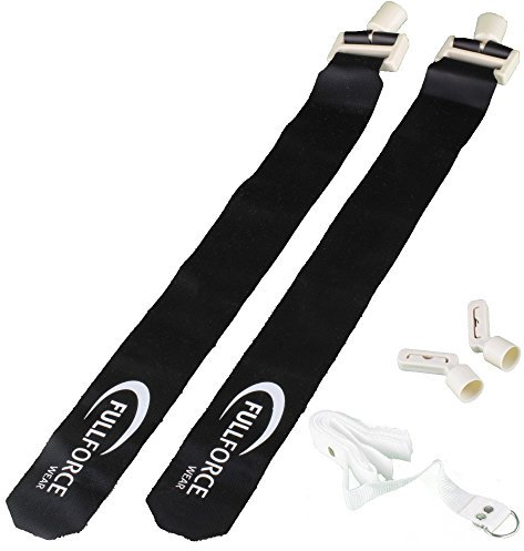 Full Force POPFLAG Flagfootball Set, EIN Gürtel mit Zwei Flaggen - schwarz