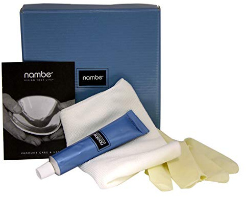 nambe Polish Kit | 2 Oz Tube, Cloth, and Gloves | Polish Kit for Nambe Metal Serving Bowls and Platters | For Brass, Bronze, Silver, Copper, Stainless Steel, and Gold