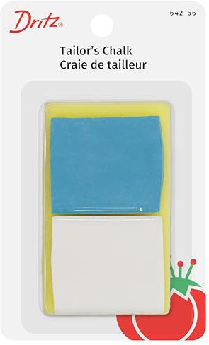 Dritz Craie de tailleur, 2 pièces (lot de 1), bleu, blanc